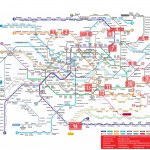 Le plan des tombes dont nous avons parlé sur la carte du métro de Séoul